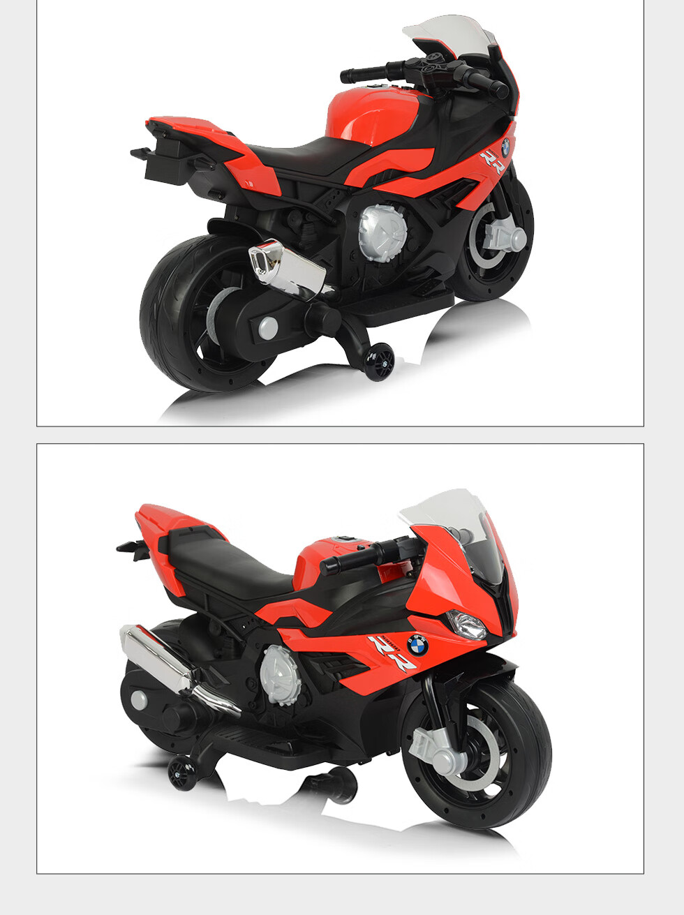 CHILOKBO Electric Baby Motorcycle Toy Car for Boys And Girls, Ride-On Toy Car Gift for Toddlers, Fashionable White BMW Style 19