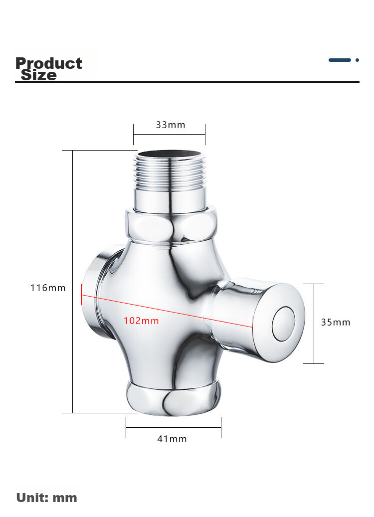 MEJUE Push-Type Switch Flush Valve, Toilet Cistern, Squat Toilet Flush Valve, Squat Toilet Flush Valve Z-017232 12