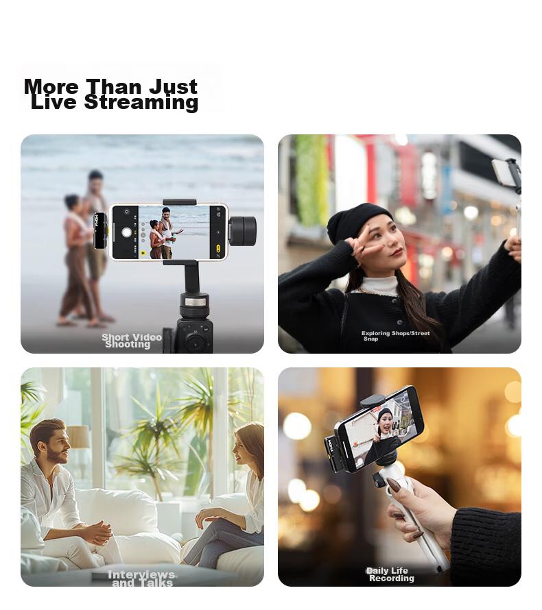 MOMA Yuesheng S1 Wireless Microphone, Live Streaming Noise Reduction Lavalier Microphone, MOMA Mungni S1 Dual-Channel Microphone for Android Phones, Direct Plug-In Vlog, Outdoor Interview Recording, Sound Card Microphone 13
