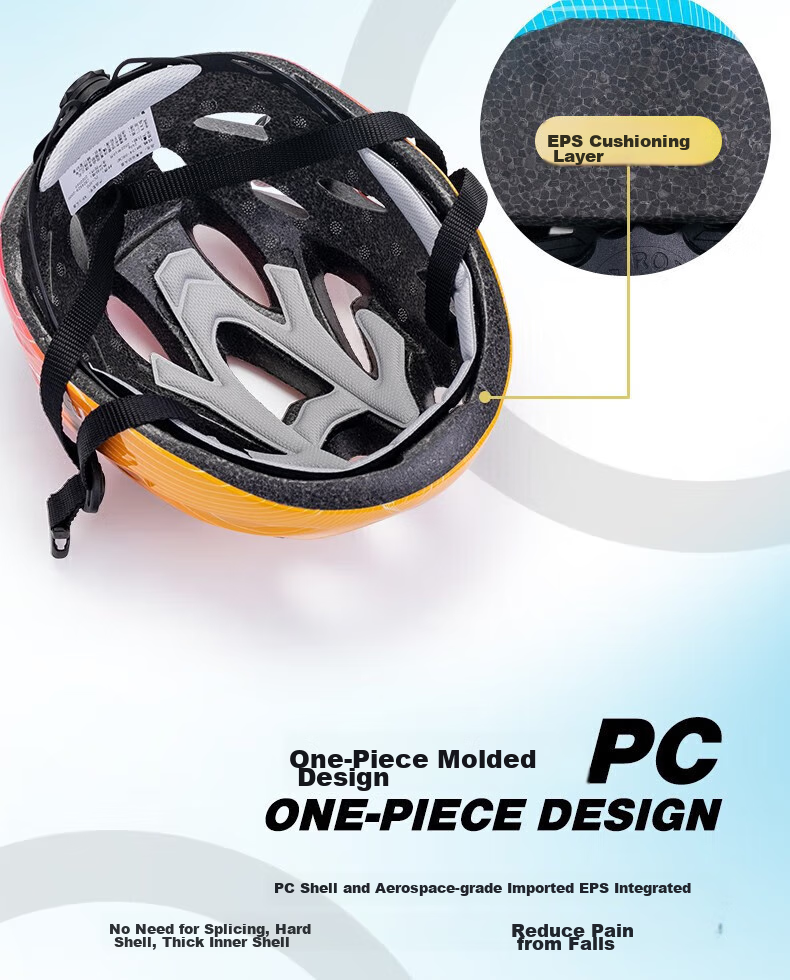 Mico Roller Skating Protective Gear Kids Bicycle Inline Skates Scooter Riding Helmet Protective Gear Set Blue Large Size 4