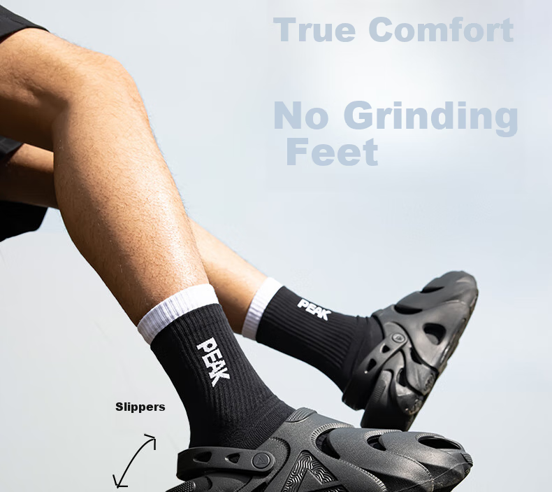PEAK Taiji Kunpeng Slippers, Summer Thick-Soled Heightening Non-Slip Sandals, Squishy Feeling Sports Casual Beach Shoes, ET42811L 12