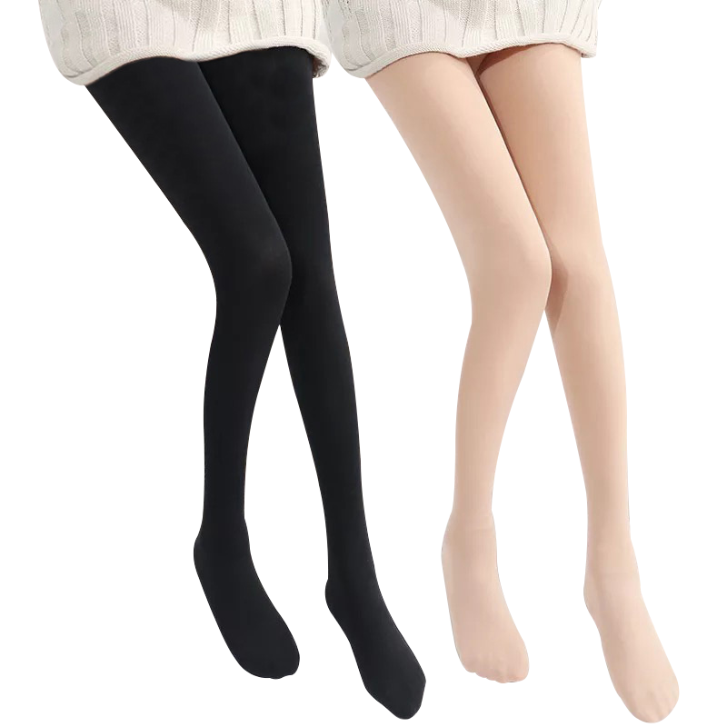 LangSha Women's Leggings, Spring And Autumn Bare Leg Tights, Plus Size Thigh-High Stockings, Thin Leggings, 2-Pack