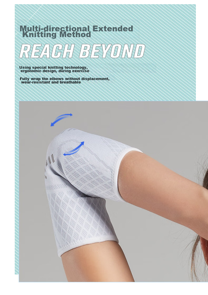 MIZUNO Elbow Guards for Men And Women, Sports Basketball Running Warmth Elbow Joint Protection Tennis Badminton Protective Gear, 2531 White, Two Pieces 6