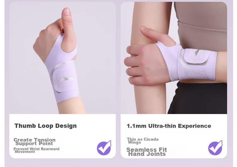 Li-Ning Wrist Guard Fitness Tendon Sheath Anti-Sprain Inflammation Wrist Brace for Badminton, Tennis, Basketball, Volleyball, Bench Press, Compression Sweat-Absorbing Wristband 4
