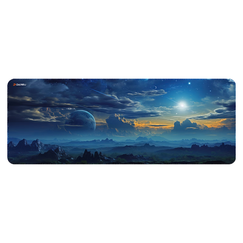 DAREU Gaming Mouse Pad, FPS Smooth Thickened Precision Edge-Locked, Computer Keyboard Office Extra Large Desk Mat, Cangqiong 800*300*4mm, Without Fear of Contract