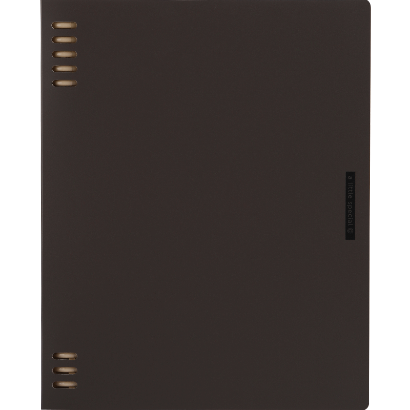 KOKUYO [Lowest Price Online] Yimi Xinpun B5 Loose-Leaf Notebook Office Notepad with Replaceable Pages And Index Pages, 40 Sheets, Dark Brown, WSG-RUSP11DS