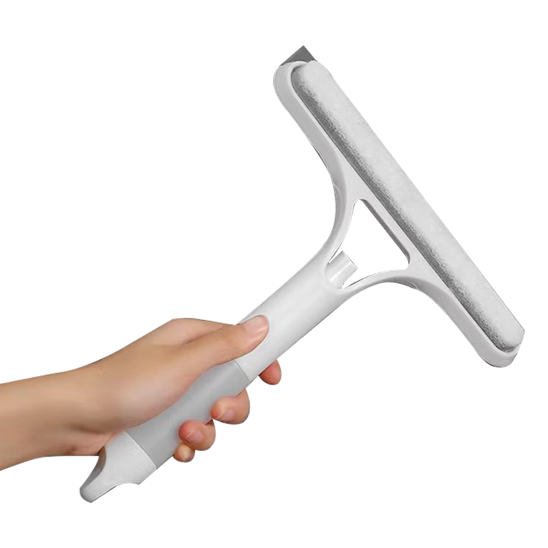 MISHIGUANG Double-Sided Glass Scraper And Squeegee for Windows, Household Water Scraper, Car Glass Cleaning Tool