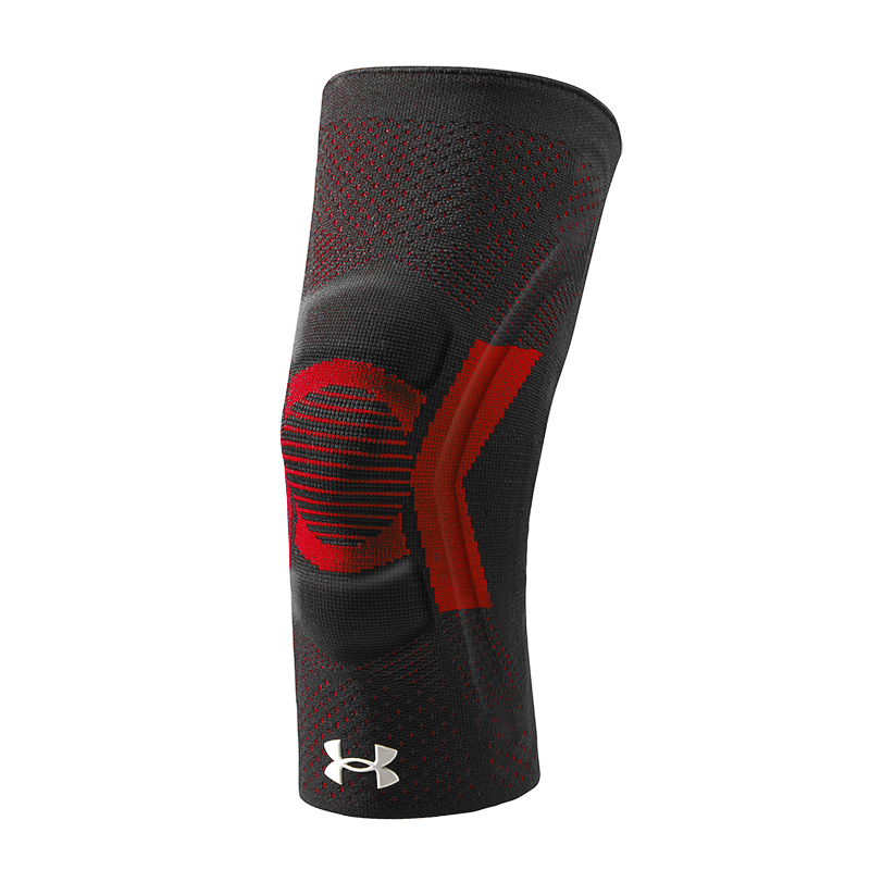 Under Armour Knee Pads for Sports, Basketball Running Specialized Equipment Patellar Support Protective Gear for Men And Women Single Piece Red S Size