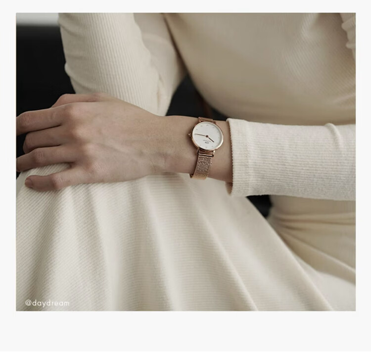 Daniel Wellington DW Women's Watch Light Luxury Golden Minimalist Quartz European and American Style Wristwatch Birthday Gift for Girlfriend DW447 7