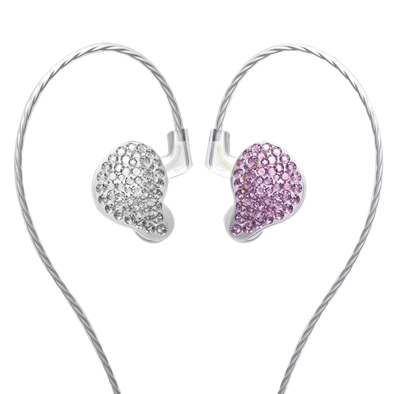 ISK ES80 Professional In-Ear Monitoring Headphones for Mobile Phones, Computers, Sound Cards, Live Streaming, Singing, Recording, Stage Performances, High-Quality HIFI Wired Earbuds, Pink