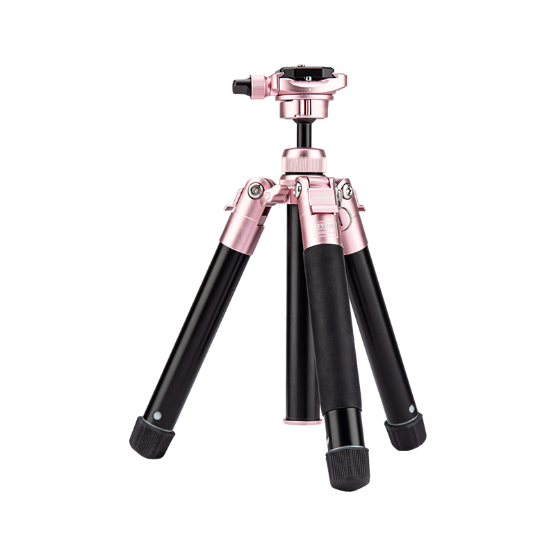 Fotopro FY-820 Smartphone Selfie Live Streaming Tripod, Camera Photography Tripod, Rose Gold