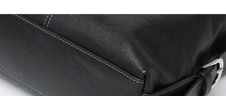 GOLF Briefcase, Men's Business Top-Grain Leather Handbag, Large Capacity Laptop Bag, Fashionable Horizontal Style Shoulder Crossbody Bag 53