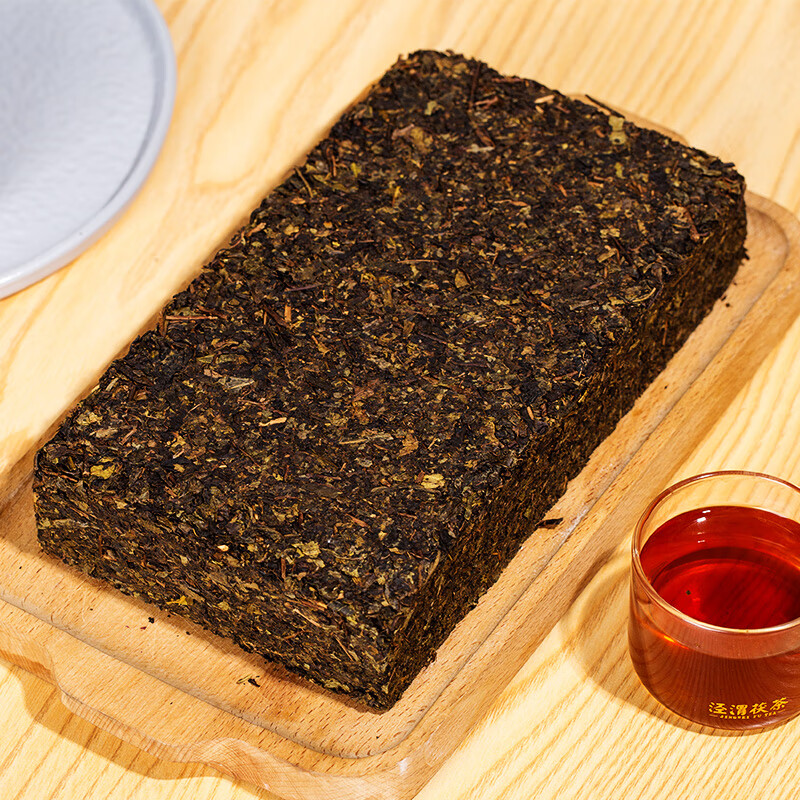 泾渭茯茶黑茶 过节礼盒 咸阳茯茶 陕西西安特产 金花茯砖茶 经典1368 900g