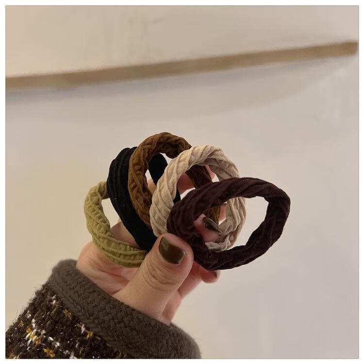 Xiangwan Hair Ties, Elastic Bands for Ponytails, Hair Bands for Women, High Elasticity Hair Ties, Headbands, High-Quality Hair Accessories, Mid-Autumn Festival Gift 6