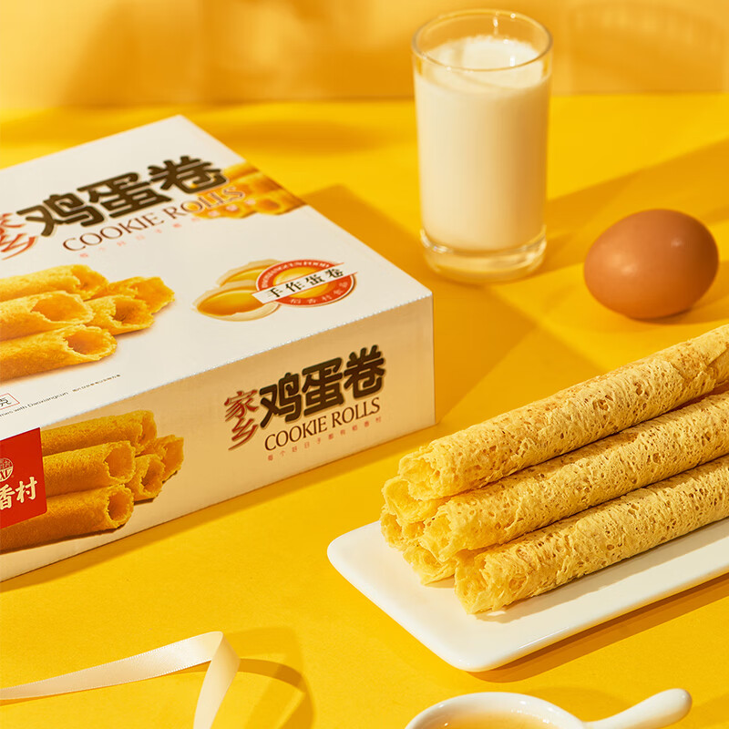 稻香村DXC 特色糕点 休闲点心 零食饼干 蛋卷（原味）220g