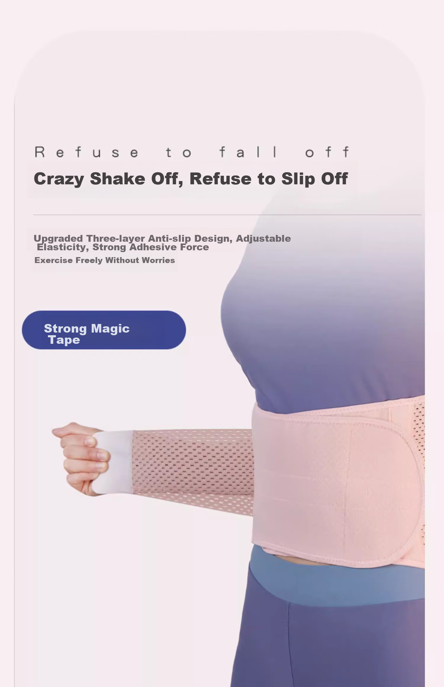 Keep Waist Support Belt for Herniated Disc, Lumbar Support, Post-Surgery Rehabilitation, Lumbar Muscle Strain, Prolonged Sitting, Training Brace, Pink, M 16