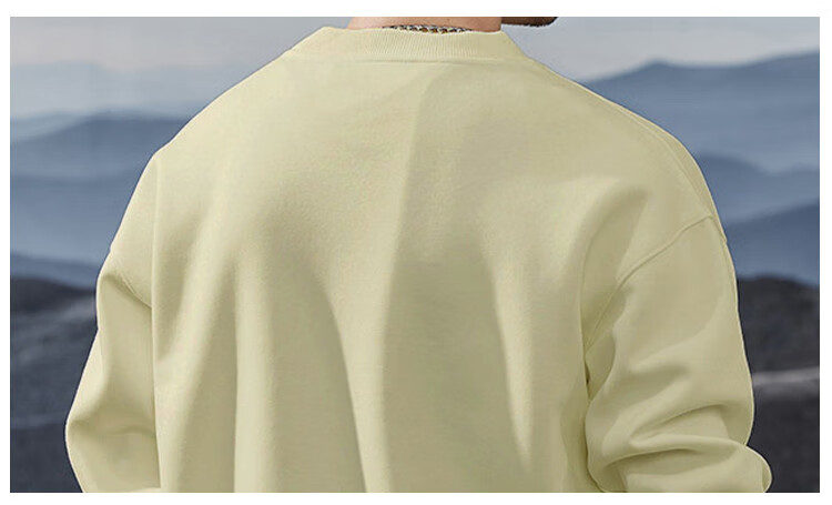 JEEP Spring And Autumn Round Neck Sweatshirt for Men, Loose Casual Sports High-End T-Shirt Top Outerwear 28