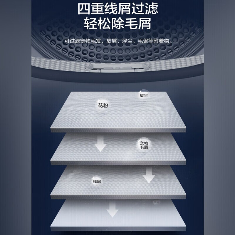 海尔（Haier）10公斤烘干机直驱变频全自动滚筒双擎热泵烘干机HGY100-F376U1