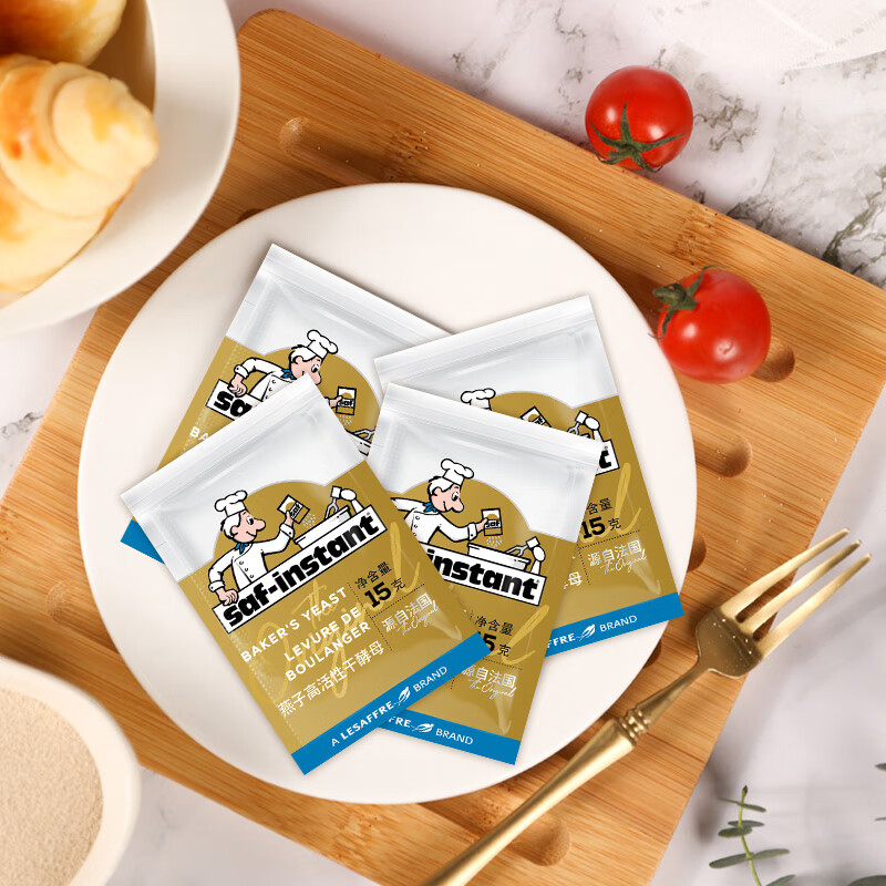 燕子（SAF INSTANT）金装耐高糖发酵粉 高活性即发干酵母烘焙原料15g*6袋