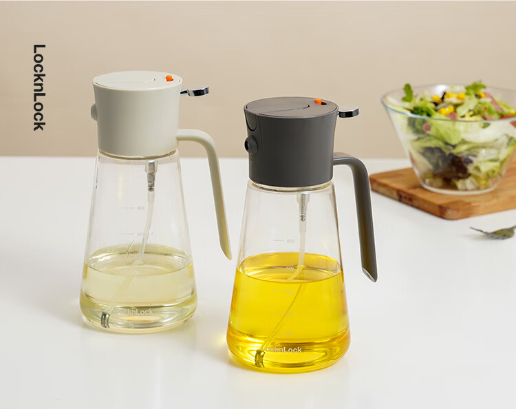 LOCK&LOCK (LOCK&LOCK) Large Capacity Glass Oil Sprayer Bottle, Soy Sauce Spray Bottle, 500ml, Blue 12