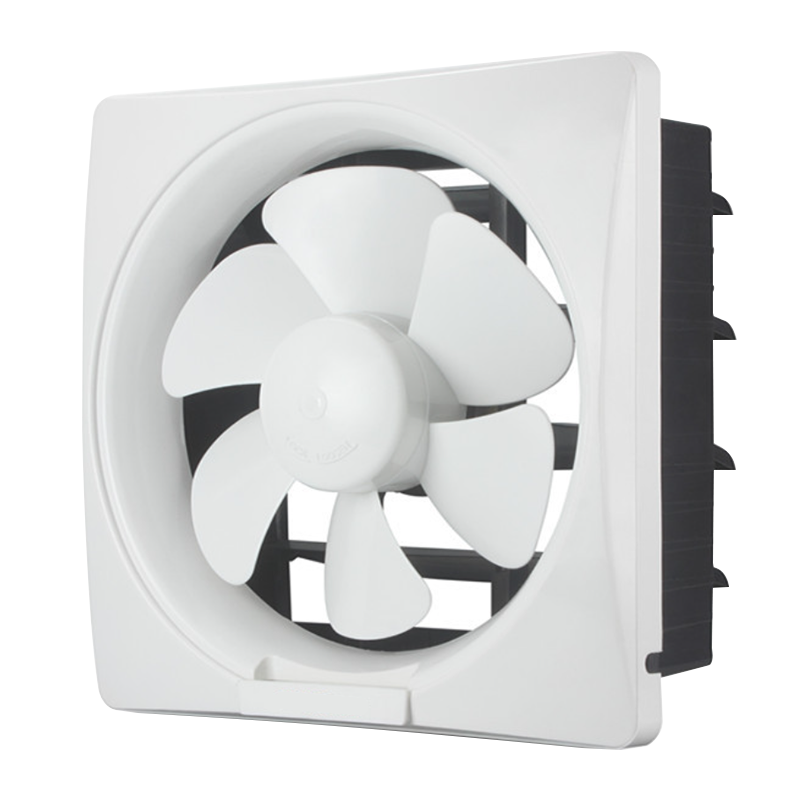 Haisidike Exhaust Fan Square Curved Surface Ventilation Fan (White 10 Inch) APB-25 HKW-323 Plastic Louvered Ventilation Fan