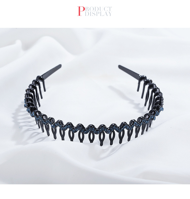 CHIMERA Elegant Rhinestone Headband, Simple Long-Toothed Wavy Hair Clip for Face Washing And Styling, Mid-Autumn Festival Gift 22