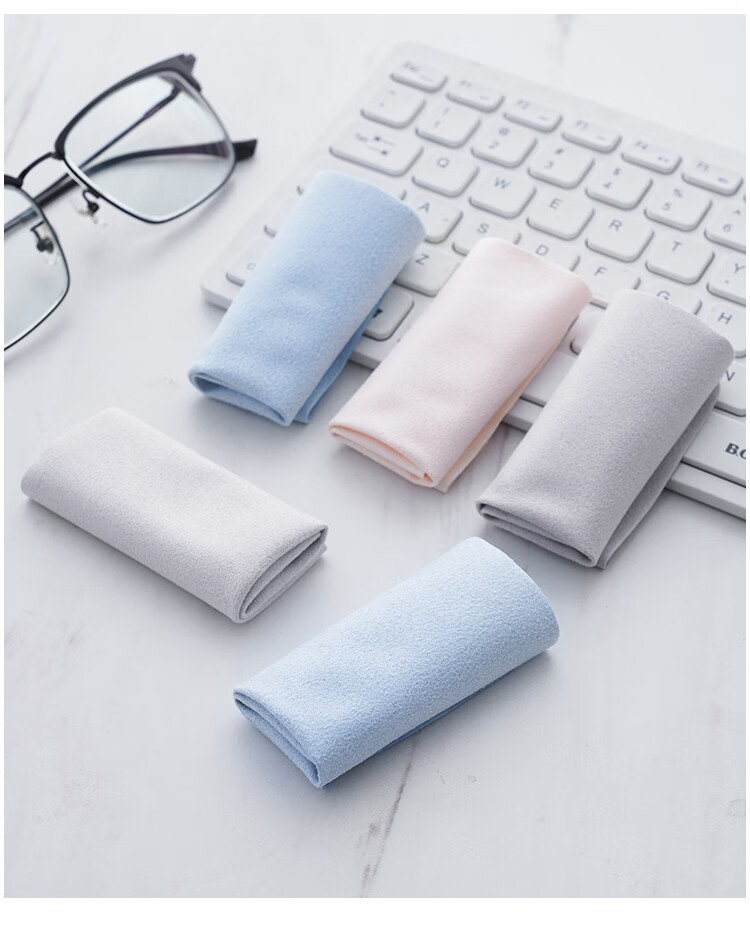 FESETE Professional Microfiber Eyeglass Cleaning Cloths, Suede Lens Wipes for Glasses and Screens, 10-Pack 11