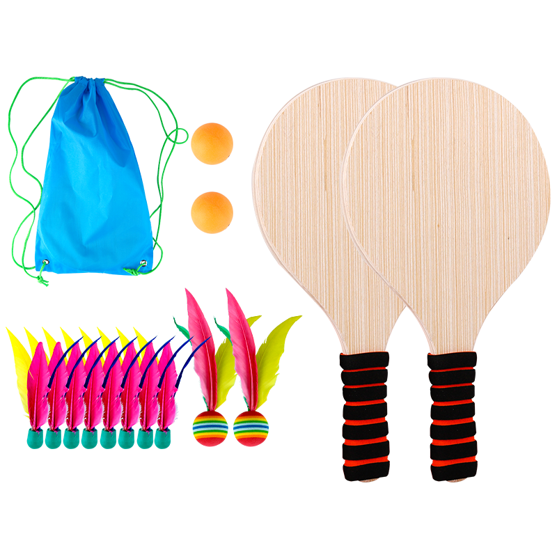 Zihu Thickened Badminton Racket Set with Shuttlecock, Wooden Racket, Shuttlecock, And Storage Bag for 12 Shuttlecocks