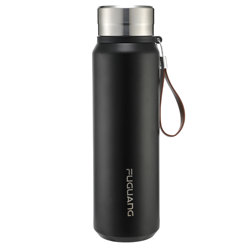 Fuguang Large Capacity Insulated 316L Stainless Steel Dual-Purpose Lid Tea Infuser Mug for Men And Women, Office Water Bottle with Separate Compartments