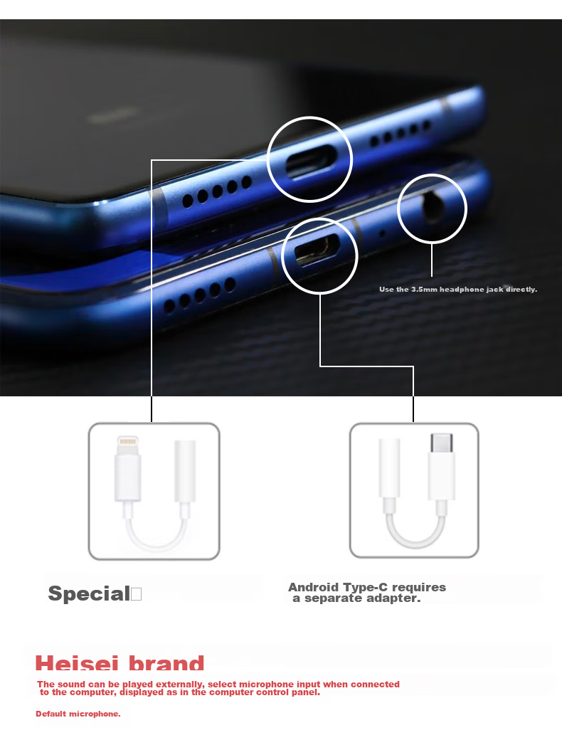 BOYA Audio Cable, 3.5mm TRS Female to Apple Lightning Male Adapter, Microphone Conversion Cable, Connection Wire, 0.1 Meter, BY-K8 9