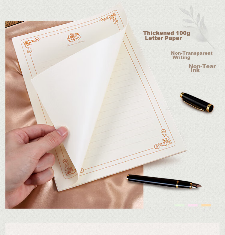 Kingdee Teacher's Day Gift Lambskin Pattern Envelope And Letter Set, Mother's Day Greeting Card, Valentine's Day Birthday Gift, Romantic Love Letter Gift, Exquisite Greeting Card And Letter Paper Set 3