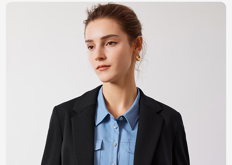 Navigare Women's Commuter Casual Blazer, Simple And Elegant Work Suit Jacket 2331804506 1