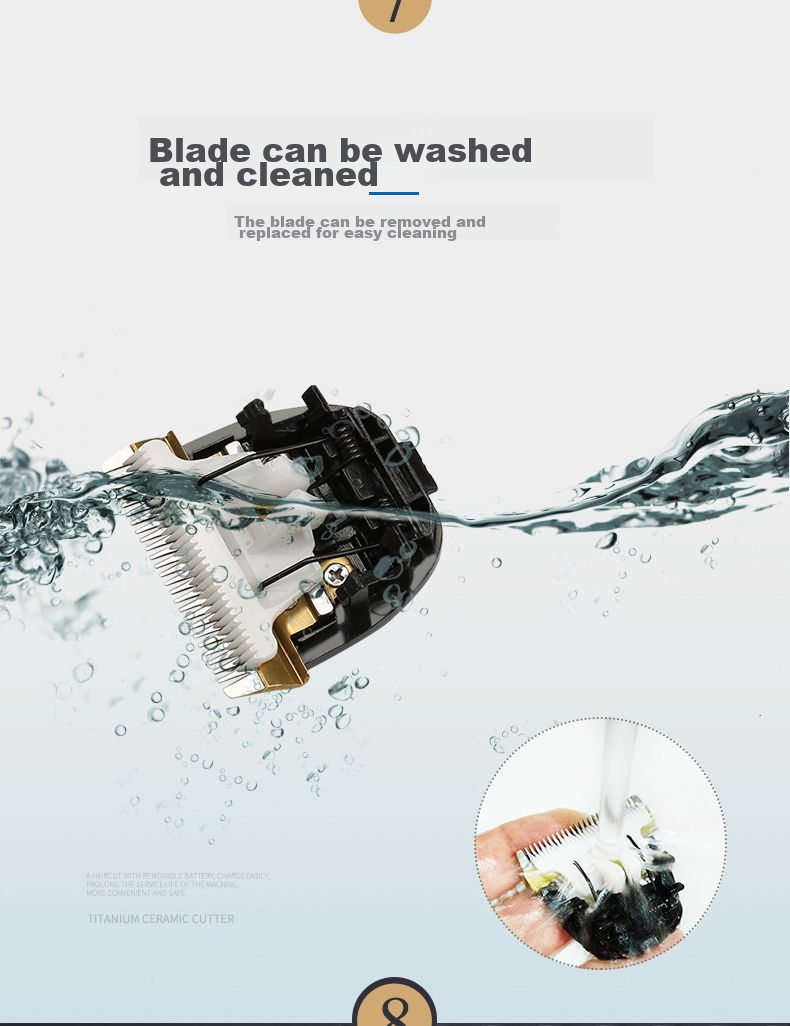 AUX Hair Clipper for Adults And Babies, Electric Trimmer, Home Use Shaver, Electric Hair Cutting Tool, Hair Trimming Device 9