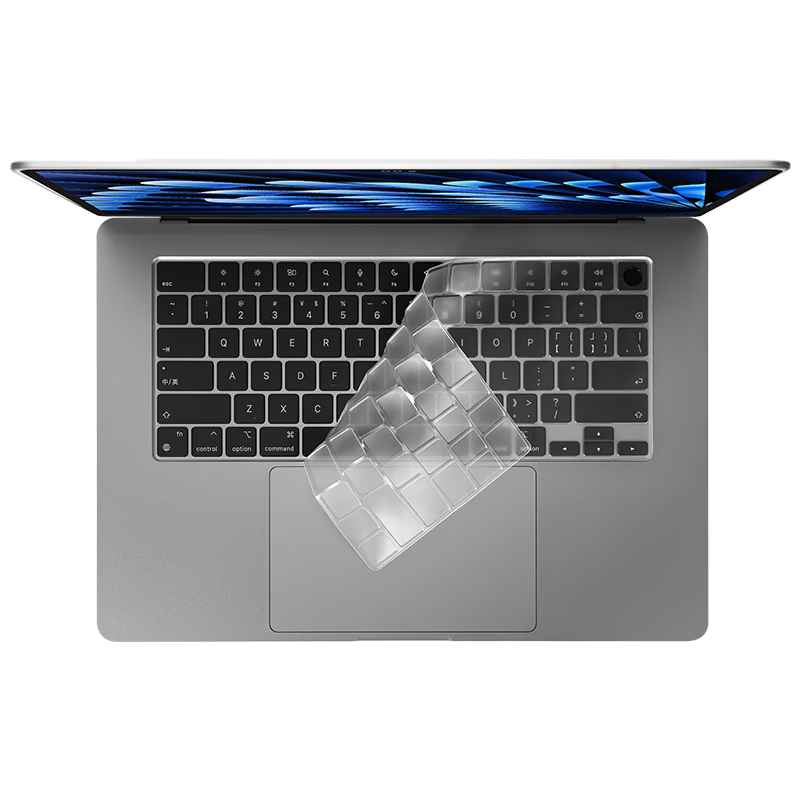 Jichuan Apple MacBook Air 15.3-Inch M5/4/3/2 Keyboard Cover, for 2026/25/24 Models, Laptop Keyboard Protective Film, TPU Ultra-Thin Transparent Waterproof Dust Cover