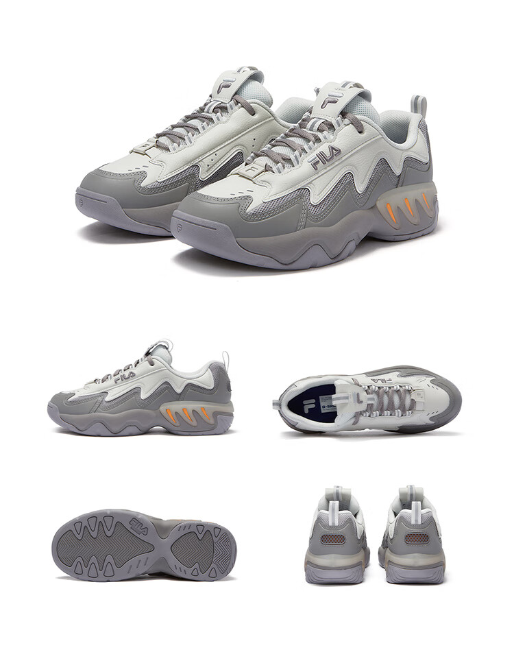 FILA FUSION Women's Shock Electric Retro Basketball Sneakers Spring Sports Shoes 6