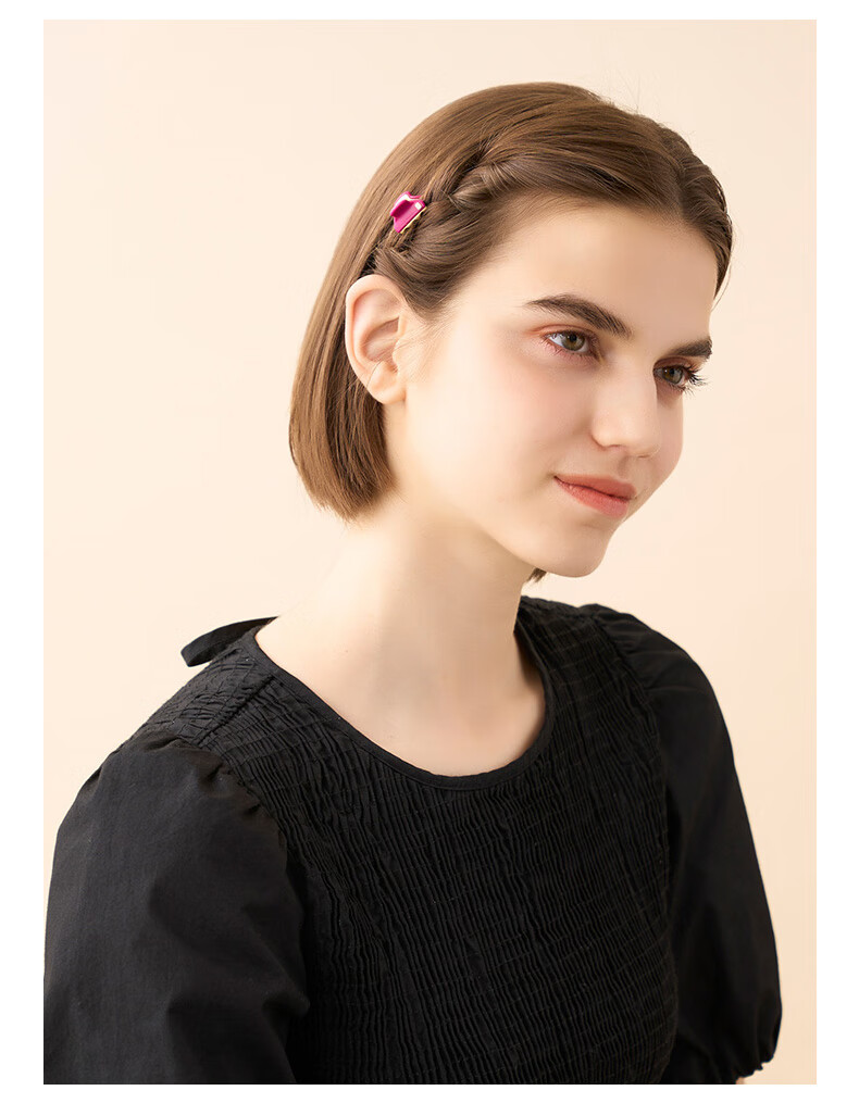 ALEXANDRE DE PARIS Versatile Hair Claw Clip Barrette Hair Accessory Mid-Autumn Festival Gift Mini-N3 without Crystal 6