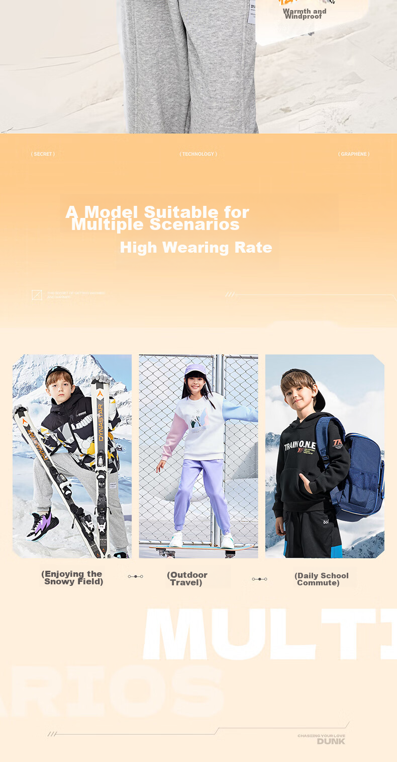 361° Kids Down Jacket 2025 Winter Boys Hooded Thickened Windproof Warm Coat Black 140 10