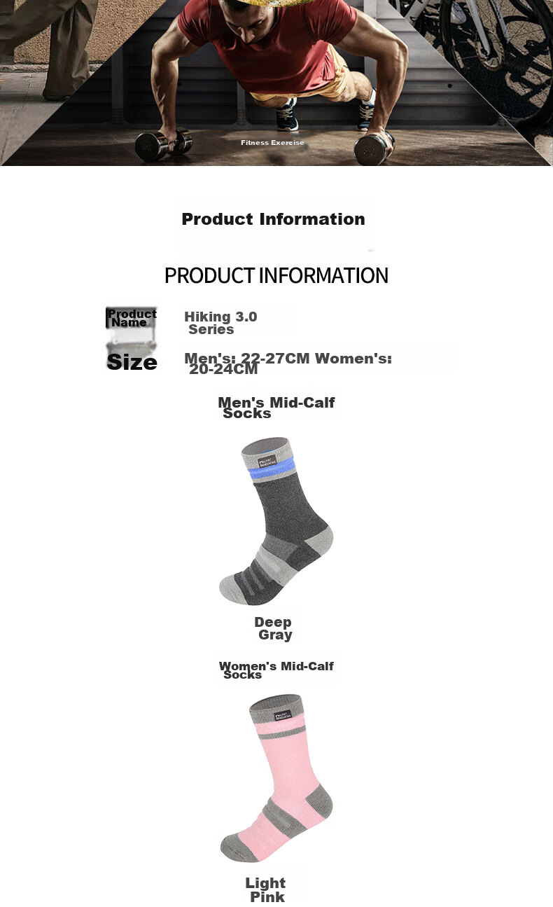 ALPINT MOUNTAIN Ermont Women's Professional Hiking Socks, CoolMax Socks, High-Top Quick-Drying Breathable Sports Socks for Mountaineering 18