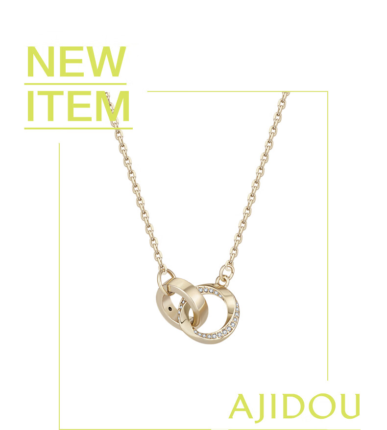 Aji Bean Necklace Simple Fashion Pendant Vintage Personality Korean Japanese Trendy Jewelry Women Birthday New Year Gift 8