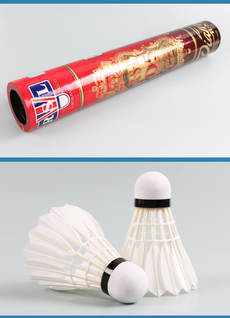 RSL Badminton D5 Goose Feather Professional Competition Durable Stable 76 Speed 1 Tube 12 Pieces 1
