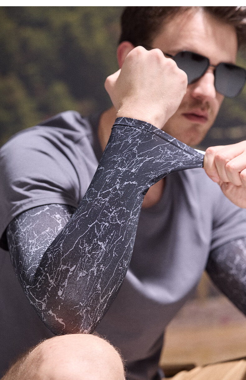 MISSION UV Ice Silk Sunscreen Arm Sleeves for Men Summer Cooling UV Protection Driving Cycling Arm Covers 9