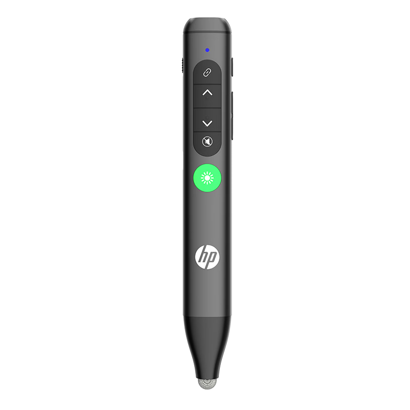 HP SS231 Green Laser Pointer, PPT Remote Control Presenter, Electronic Teaching Pointer for Teachers, Office Meeting Slide Adjustment, Suitable for LED Screens
