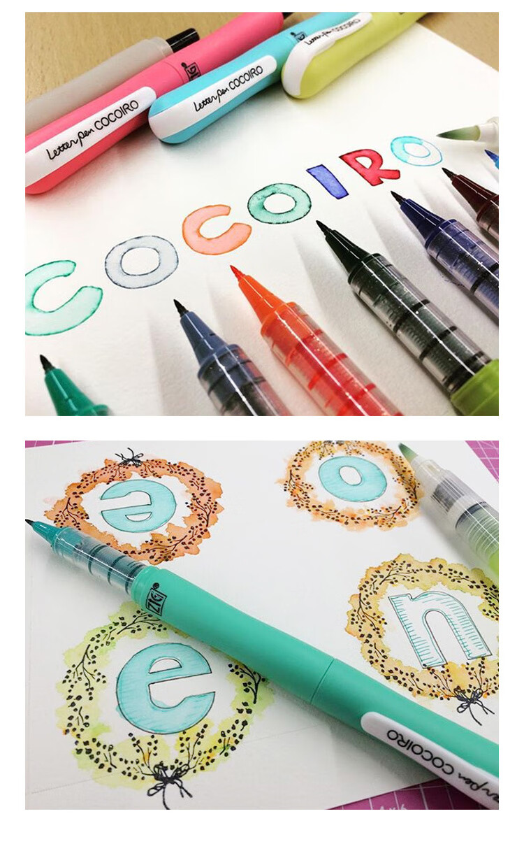 KURETAKE Japanese Imported ZIG COCOIRO Convertible Journal Line Soft Tip Gel Pen, Blue, 1 Pack, LPC-06S 4