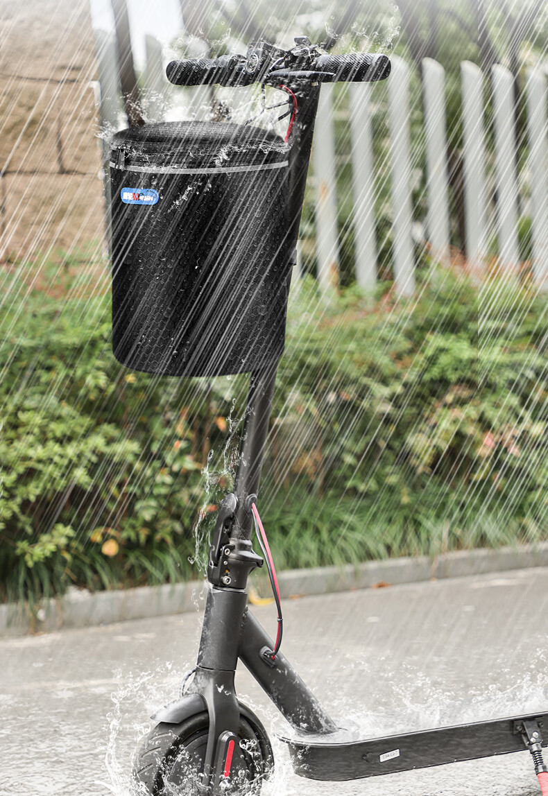 Move Iron Bicycle Front Basket, Electric Bike Front-Mounted Hanging Basket, Universal Folding Waterproof Bicycle Basket, Upgraded Wear-Resistant Long Versio 11