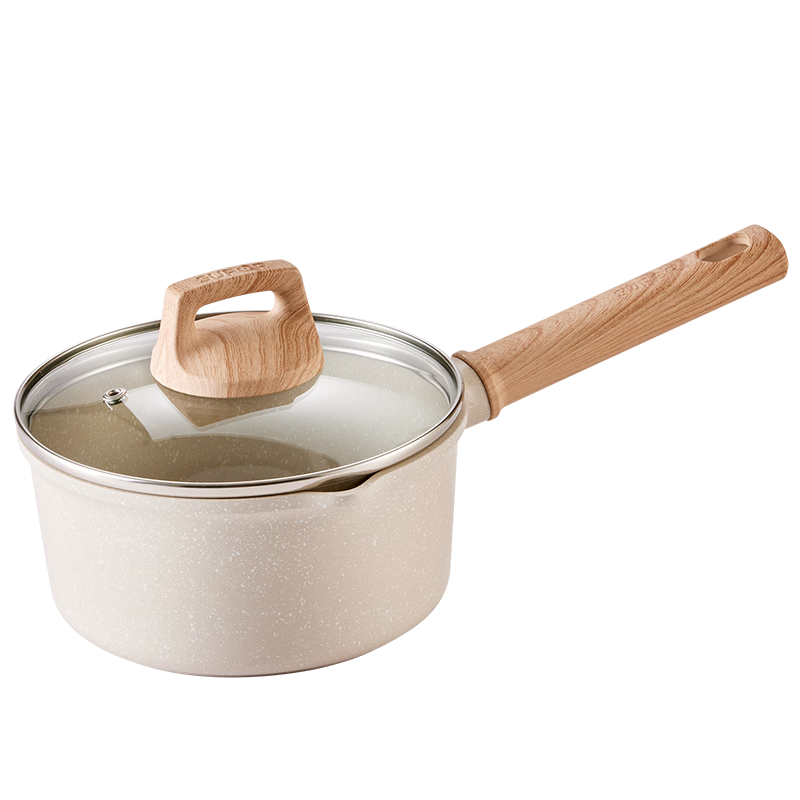 SUPOR Non-Stick Milk Pot, Star Stone Light-Cast Small Milk Pot for Baby Food, 18cm ET18LBP01