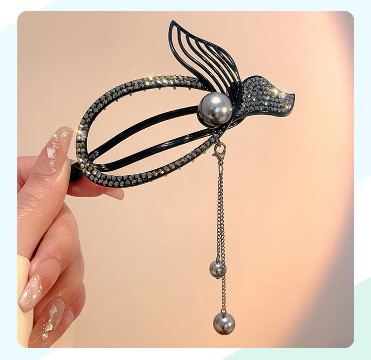 CHIMERA [You'll Always Have Me] Fish Tail Hair Clip, High-End Hairpin, Back of Head Twist Clip, Hair Accessory, Birthday Gift for Wome 15