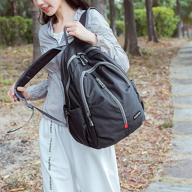 Viney Large Capacity Backpack for Women, Foldable Portable Skin Bag, Ultra-Light Water-Resistant Travel Outdoor Sports Backpack