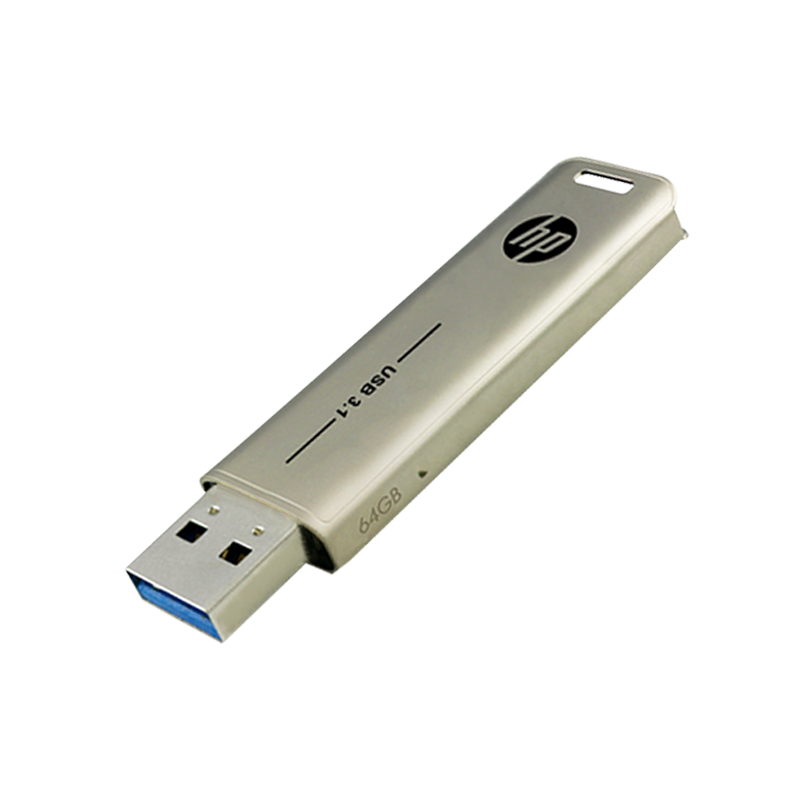 HP 64GB USB3.2 Flash Drive X796W, High-Speed Read And Write, Multifunctional for Study And Office, Computer And Car Metal USB Stick