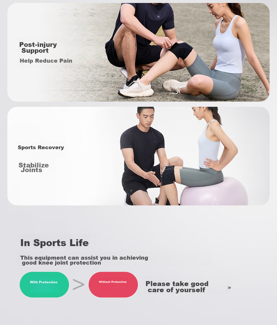 Keep Skin-Friendly Bare-Feel Knee Brace for Fitness, Basketball, Running, Jumping Training, Sports Meniscus Knee Protector K-Rox 25