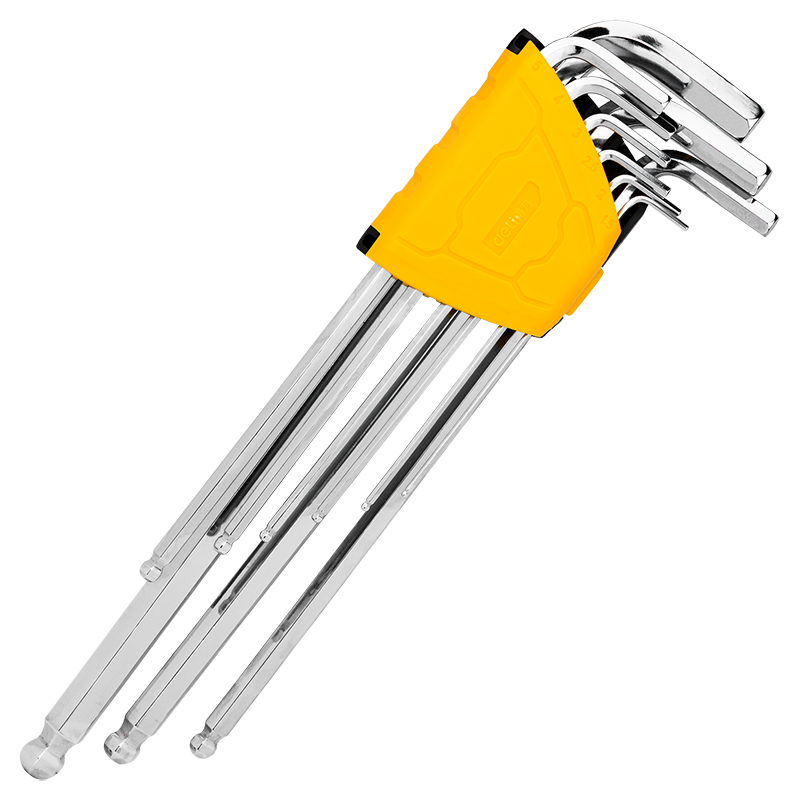 Deli Hexagonal Wrench Set, Six-Sided Hexagonal Wrench Combination, 9-Piece Set, DL3090